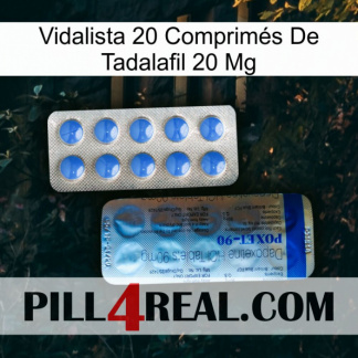 Vidalista 20 Comprimés De Tadalafil 20 Mg 40